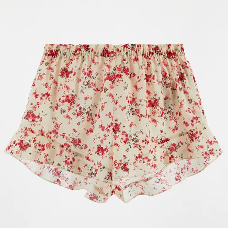 Striped Paperbag Shorts from Zara