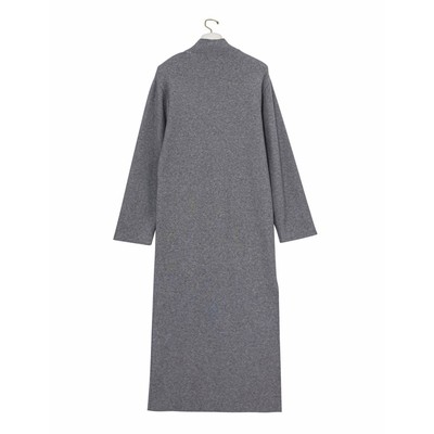 Signature High Neck Wool Slit Dress from Marcéla