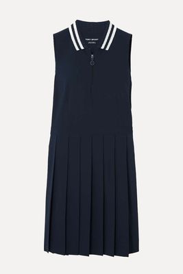 Pleated Stretch-Jersey Tennis Dress from Tory Sport