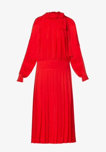 Frilled Crepe Maxi Dress from Victoria Beckham