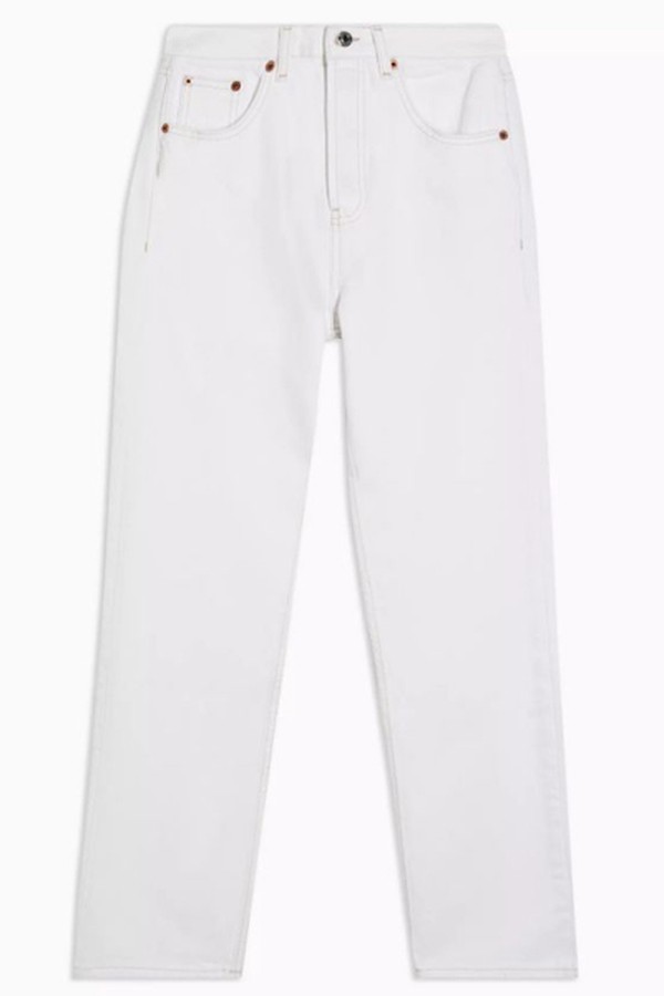 Ecru Editor Straight Jeans
