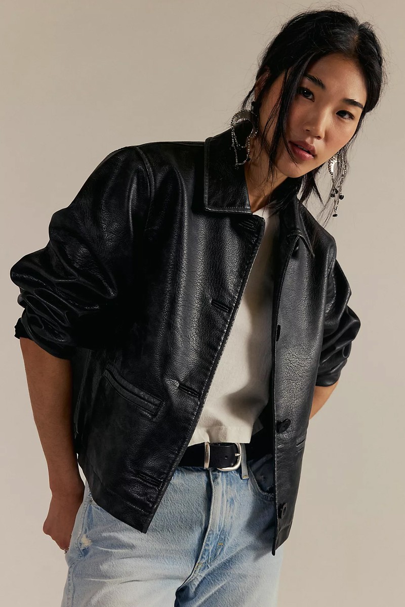 Vegan Leather Lacket