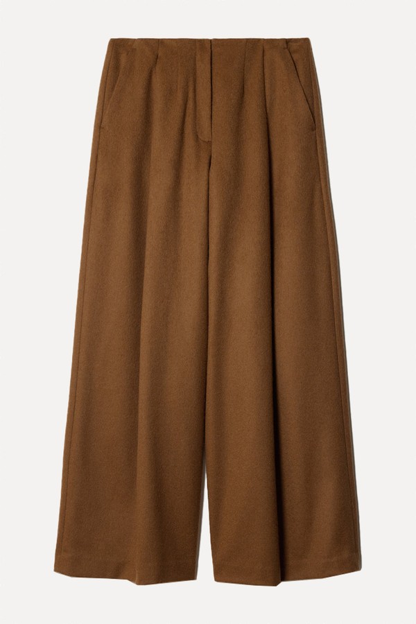 Wool High Waist Pleated Trousers from  Jigsaw