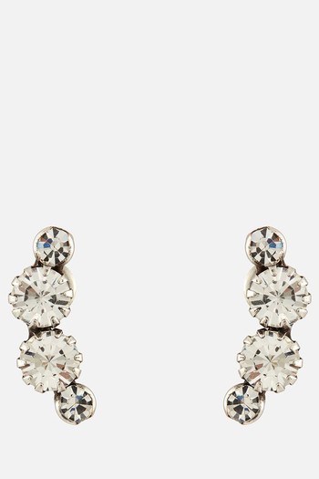 Silver-Tone and Crystal Stud Earrings from Isabel Marant