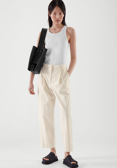 Pleated Linen Trousers