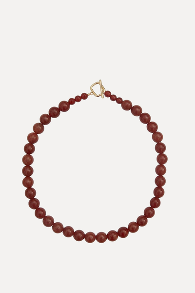 Red Agate Stone Collar from Blooming Dreamer