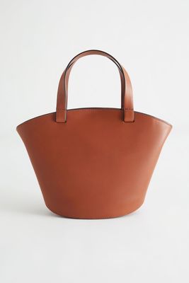 Small Structured Leather Tote Bag from & Other Stories