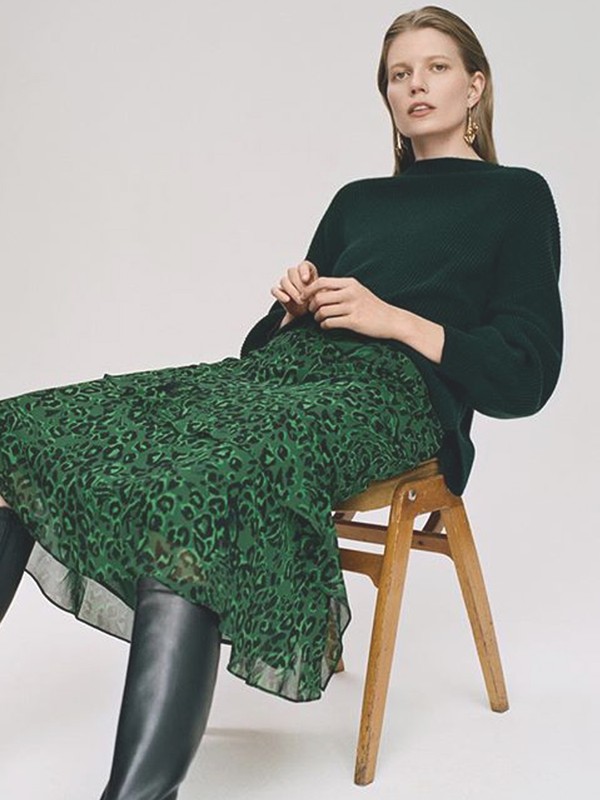 Debit / Credit: The Silky Midi Skirt