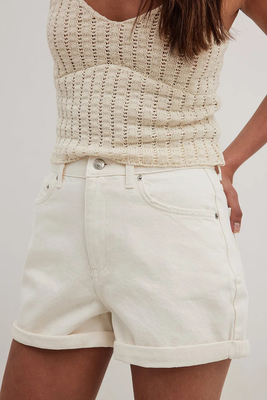 Fold Up Denim Shorts from Na-kd