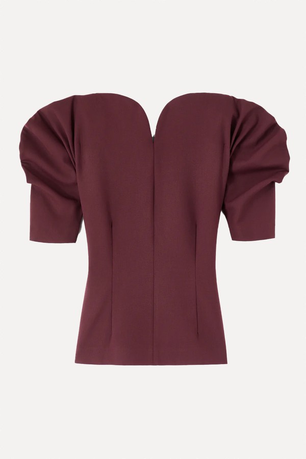 Tailor Top With Puff Sleeves from Destree