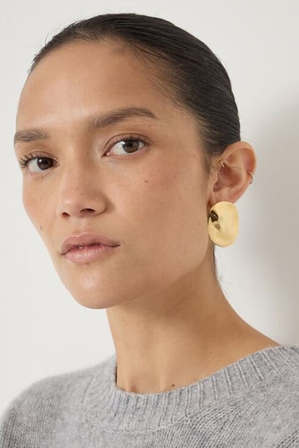 Jett Oversized Organic Shaped Earrings