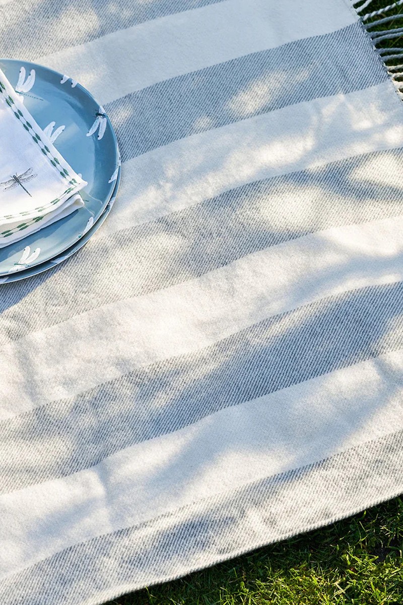 Witham Stripe Woven Picnic Blanket from Sophie Allport