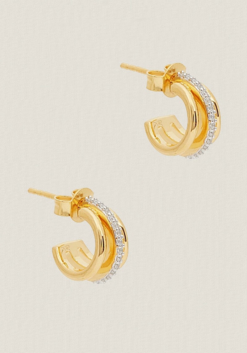 Celestial Pavé Hoop Earrings from Missoma