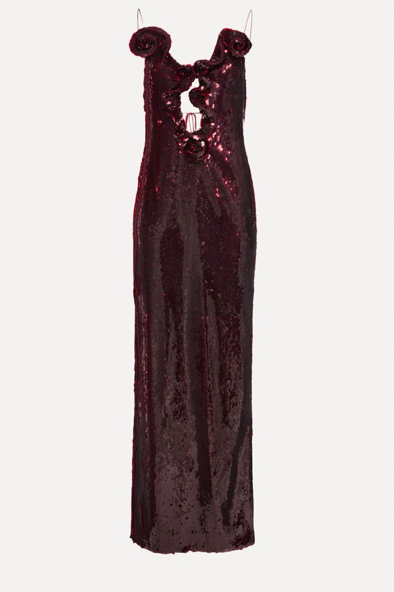 Ruffle Applique Sequin Gown from Magda Butrym