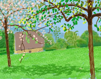 David Hockney: The Arrival of Spring, Normandy, Royal Academy