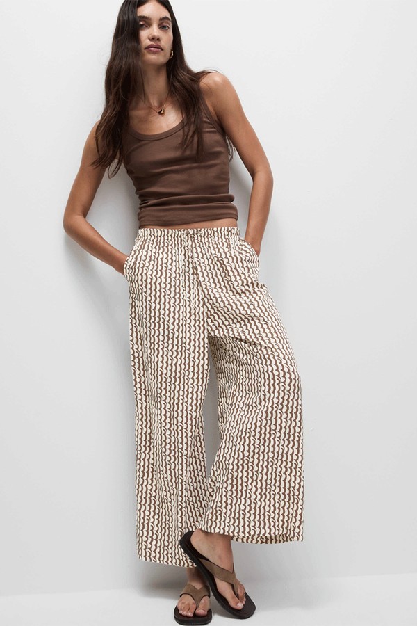 Geometric Wide Leg Culottes