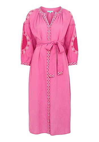 Melanie Embroidered Cotton-Blend Kaftan from Melissa Odabash