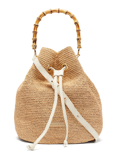 Savannah Bay Super-Mini Raffia Bucket Bag from Heidi Klein 