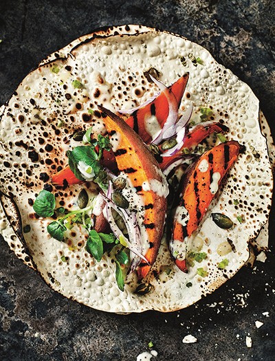 Grilled Sweet Potato Salad