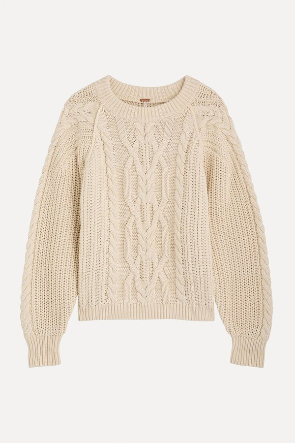 Frankie Cable-Knit Jumper from Free People