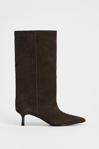 Split Suede Ankle Boots