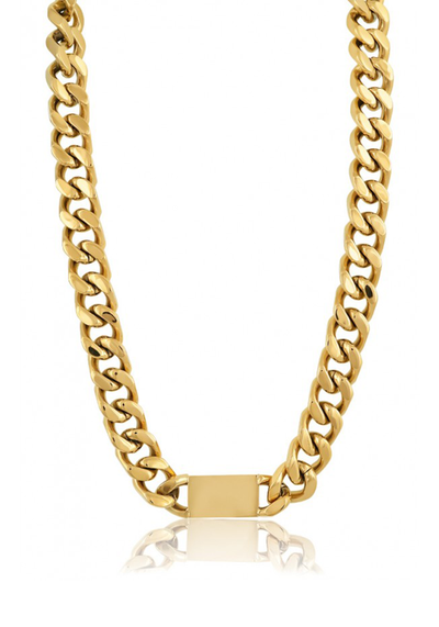  24K Sharon ID Chain Necklace from MÉRBABE