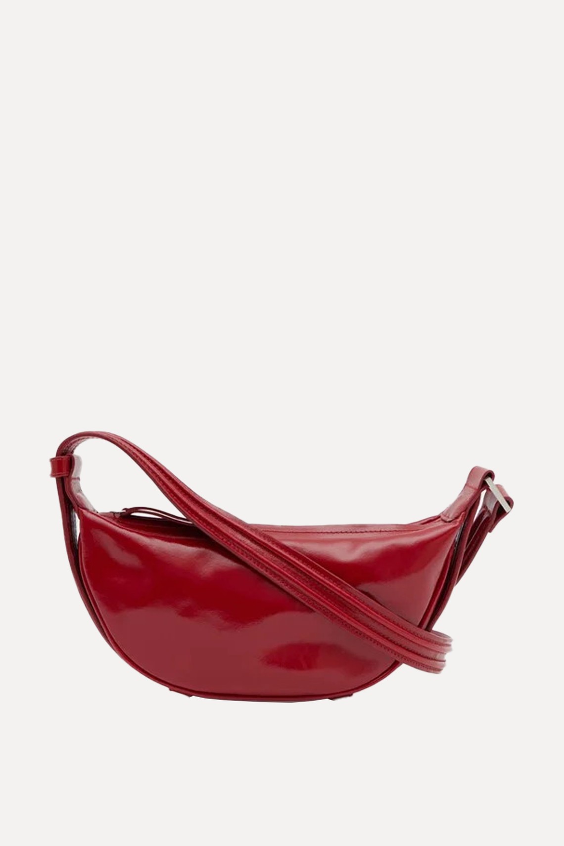 Rory Crescent Leather Crossbody Bag from Hush