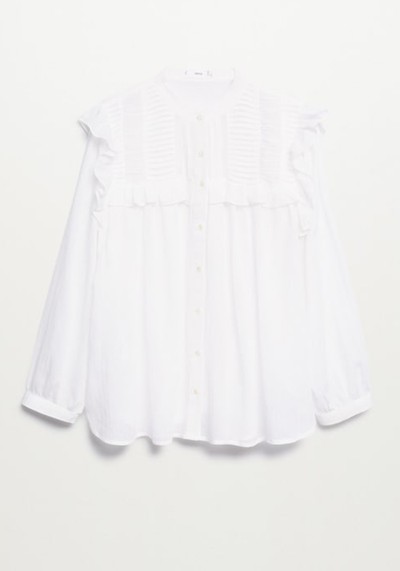 Ruffle Cotton Blouse from Mango