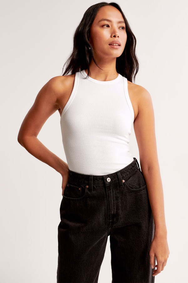 Essential Tuckable High-Neck Rib Tank