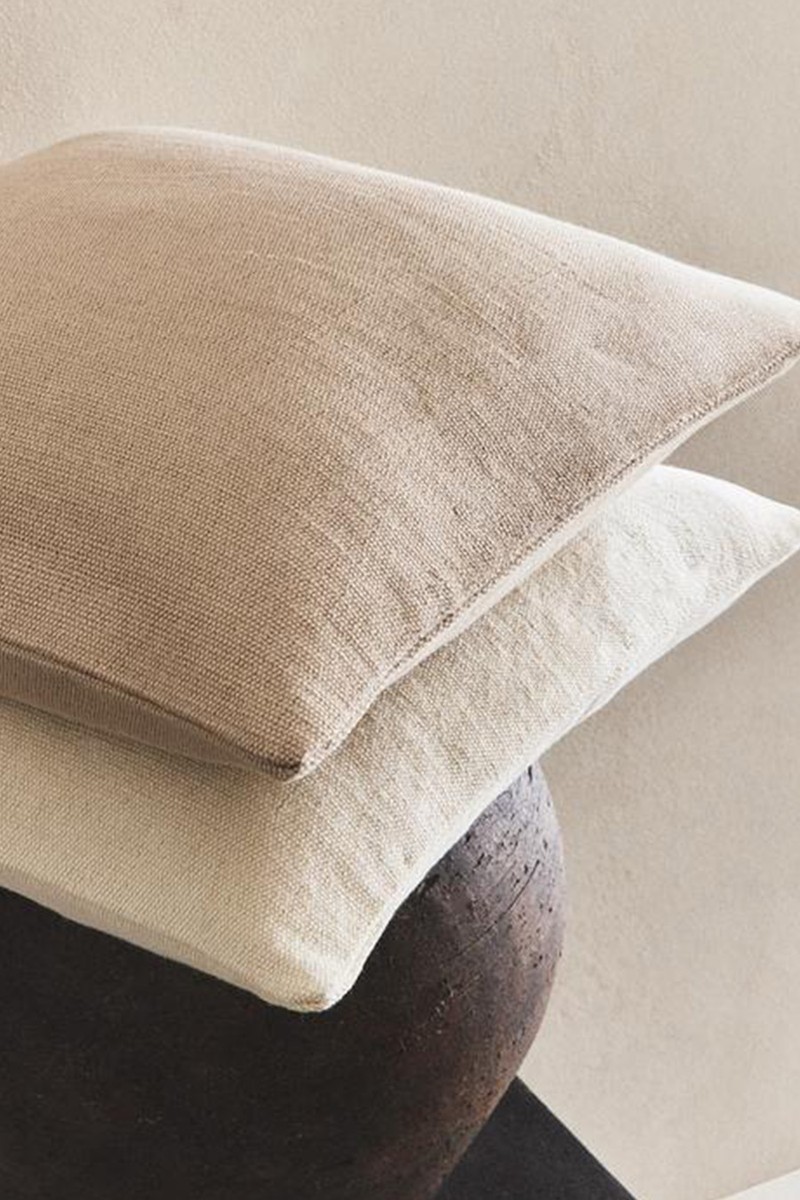 Jute & Cotton Cushion Cover