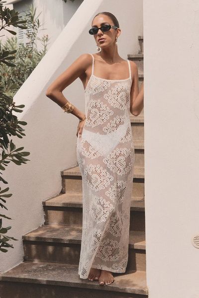 Agnes Crochet Maxi Beach Dress from 4TH Reckless x Luana Barron