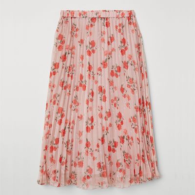Floral Pleated Skirt from H&M