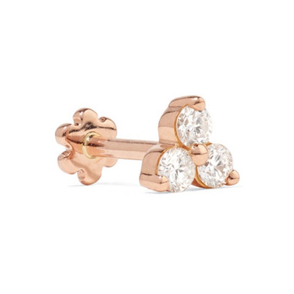 18-karat Rose Gold Diamond Earring