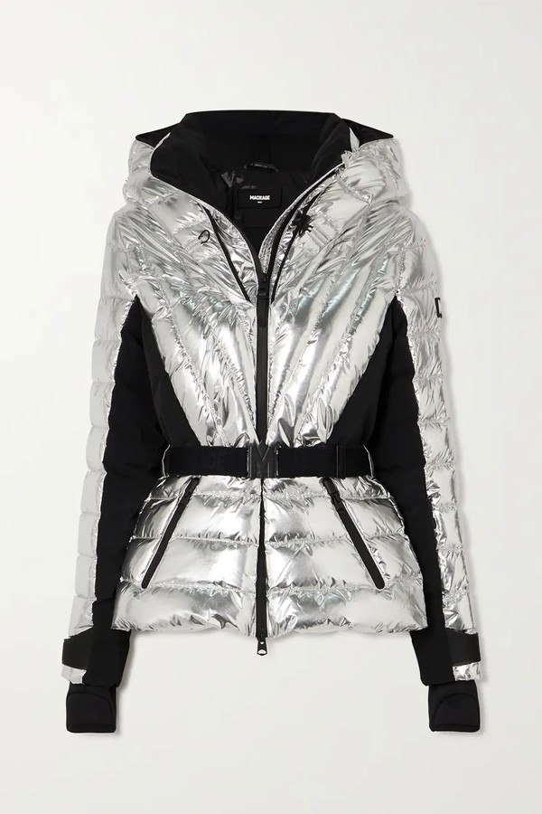  Elita Metallic Quilted Down Ski Jacket