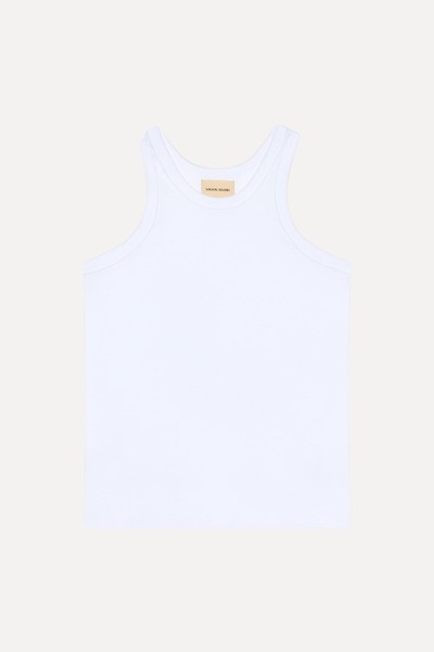 Fatu Ribbed Cotton Tank from Loulou Studio