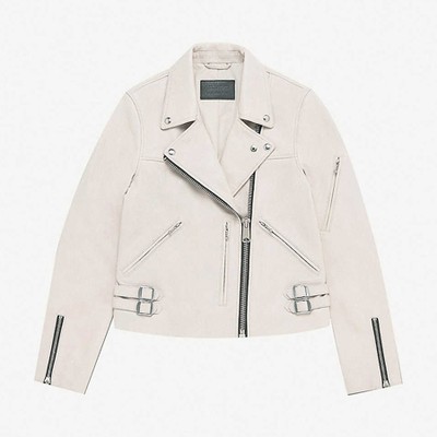 Prescott Leather Biker Jacket from All Saints