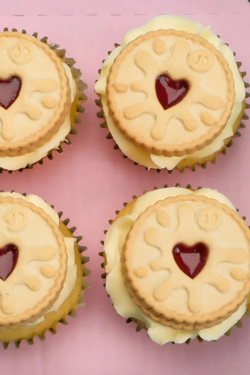 Jammie Dodger Cupcakes from Candy's Cupcakes