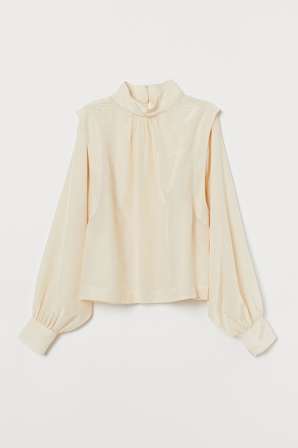 Blouse With A Stand-Up Collar from H&M
