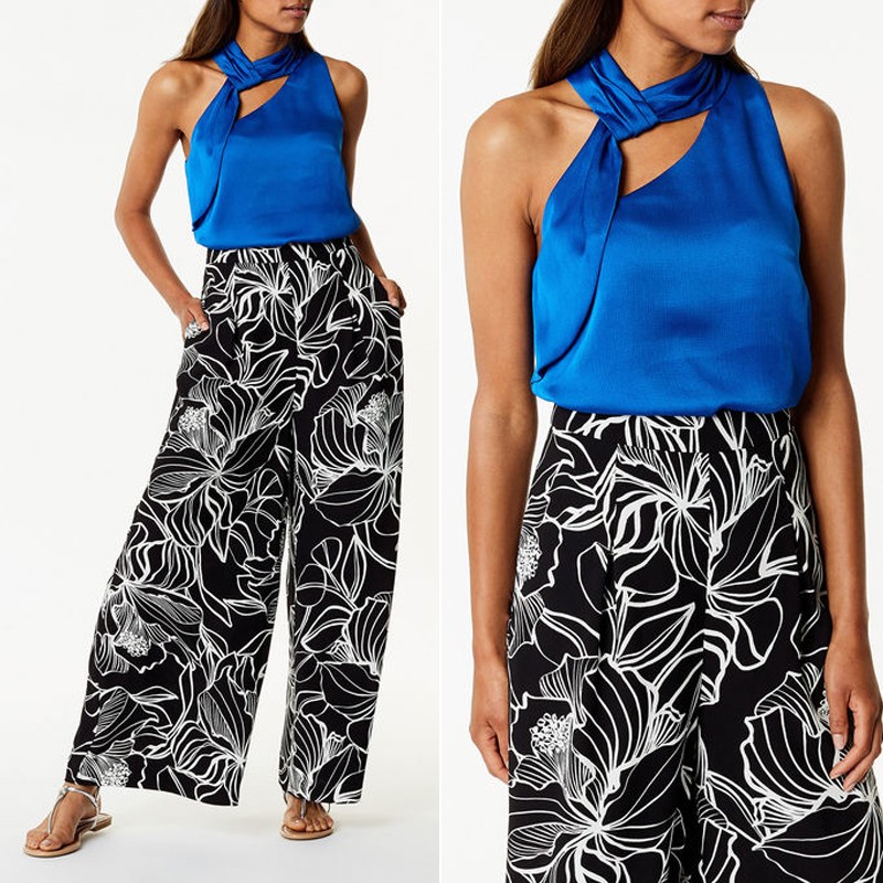 Asymmetric Halter Neck Top from Karen Millen