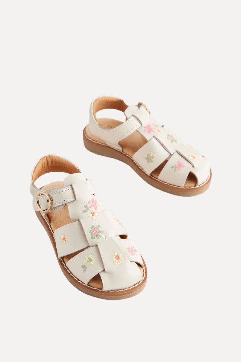Embroidered Leather Fisherman Sandals from Next