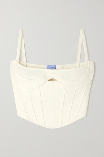 Bonded Knit Bustier Top from Mugler