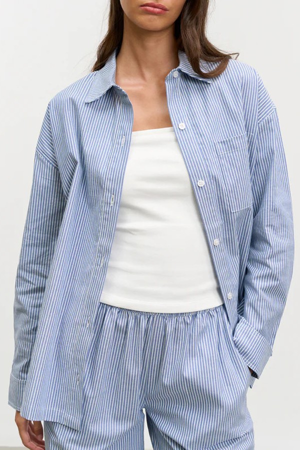 Relaxed Stripe Cotton Shirt from Arne