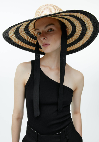 Striped Straw Hat