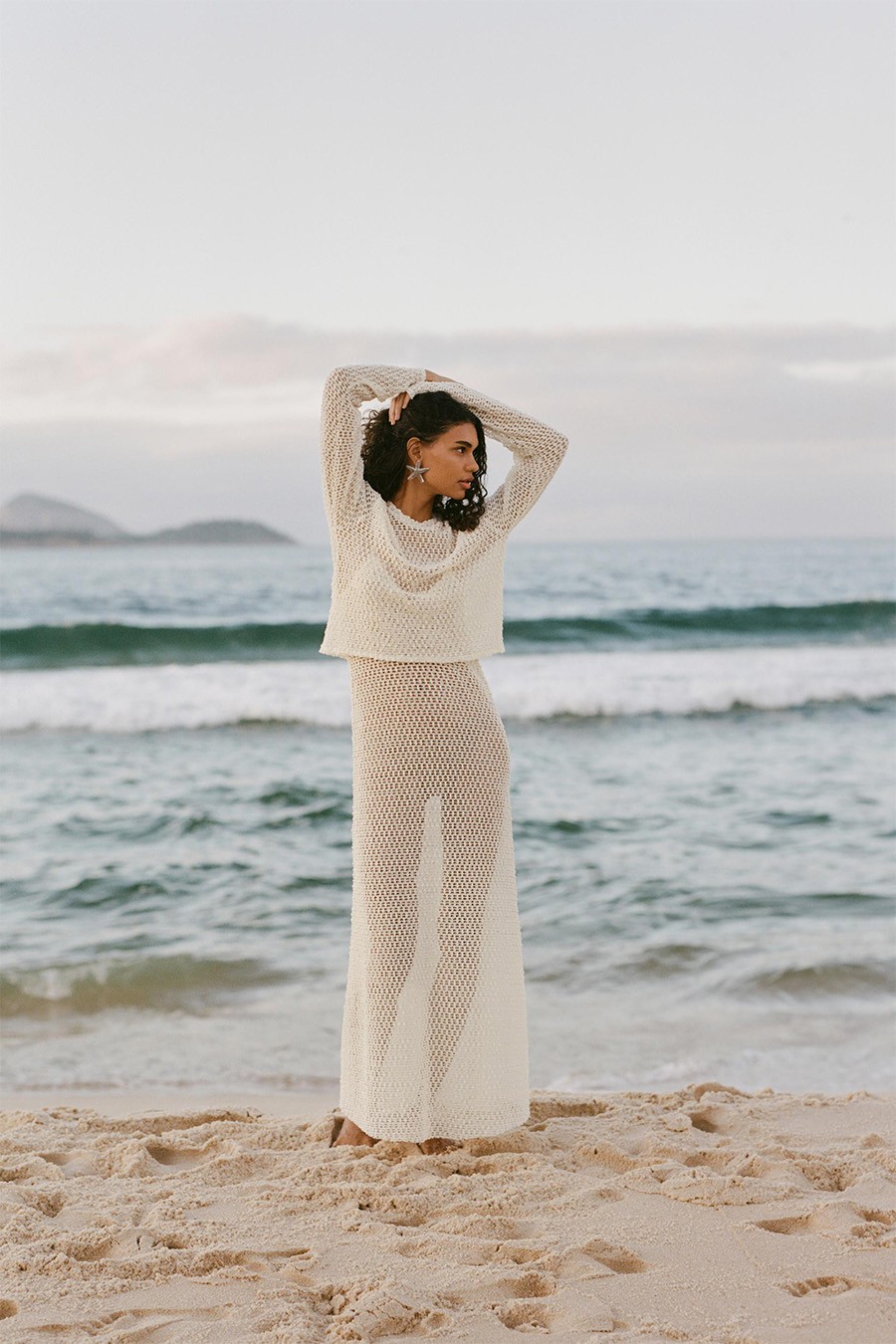 Long Sleeve Crochet Top