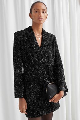 Sequin Double Breasted Blazer Dress from & Other Stories