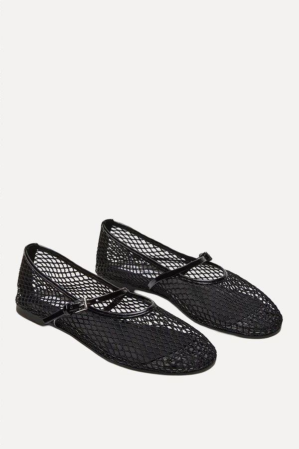 Mags Mesh Flat Ballet Pumps from Steve Madden