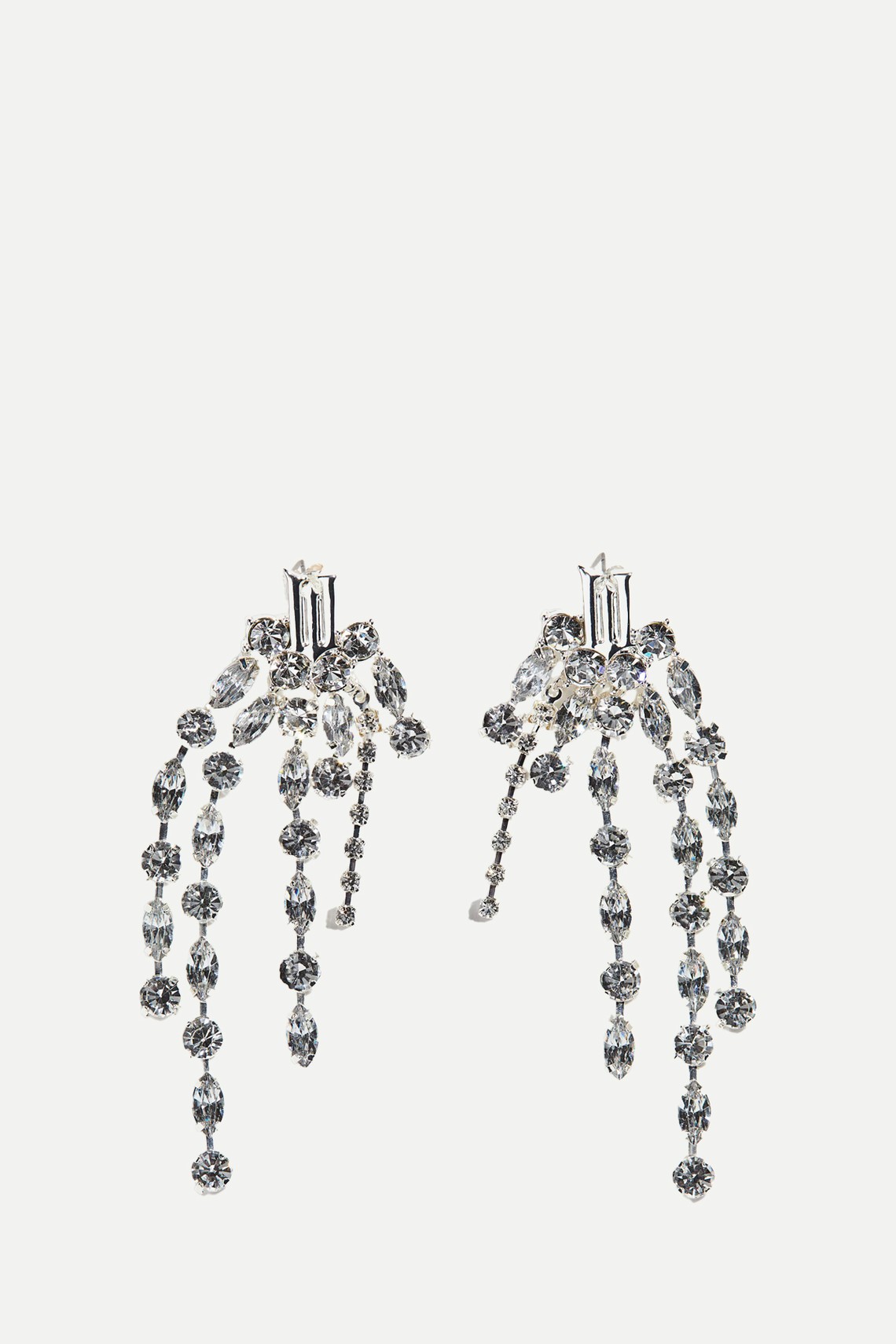 Long Rhinestone Earrings