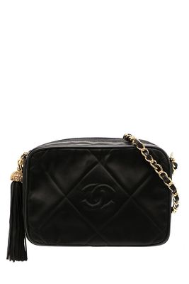 1985-1993 CC Diamond-Quilted Tassel Crossbody Bag from Chanel