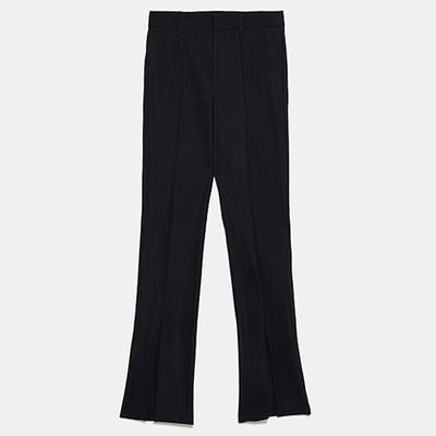 Trousers With Front Slit Detail from Zara