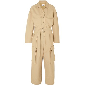 Khaki Patch Pocket Utility Jumpsuit from Frankie Shop